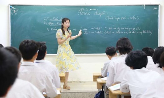 Điểm mới về xếp loại thi đua giáo viên năm học 2023 - 2024. Ảnh: Vân Trang