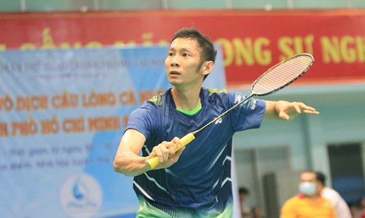 Tay vợt Nguyễn Tiến Minh. Ảnh: Đình Viên