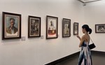 Khai mạc triển lãm 55 bức tranh "Tấm lòng của họa sĩ Việt kiều với Bác Hồ"