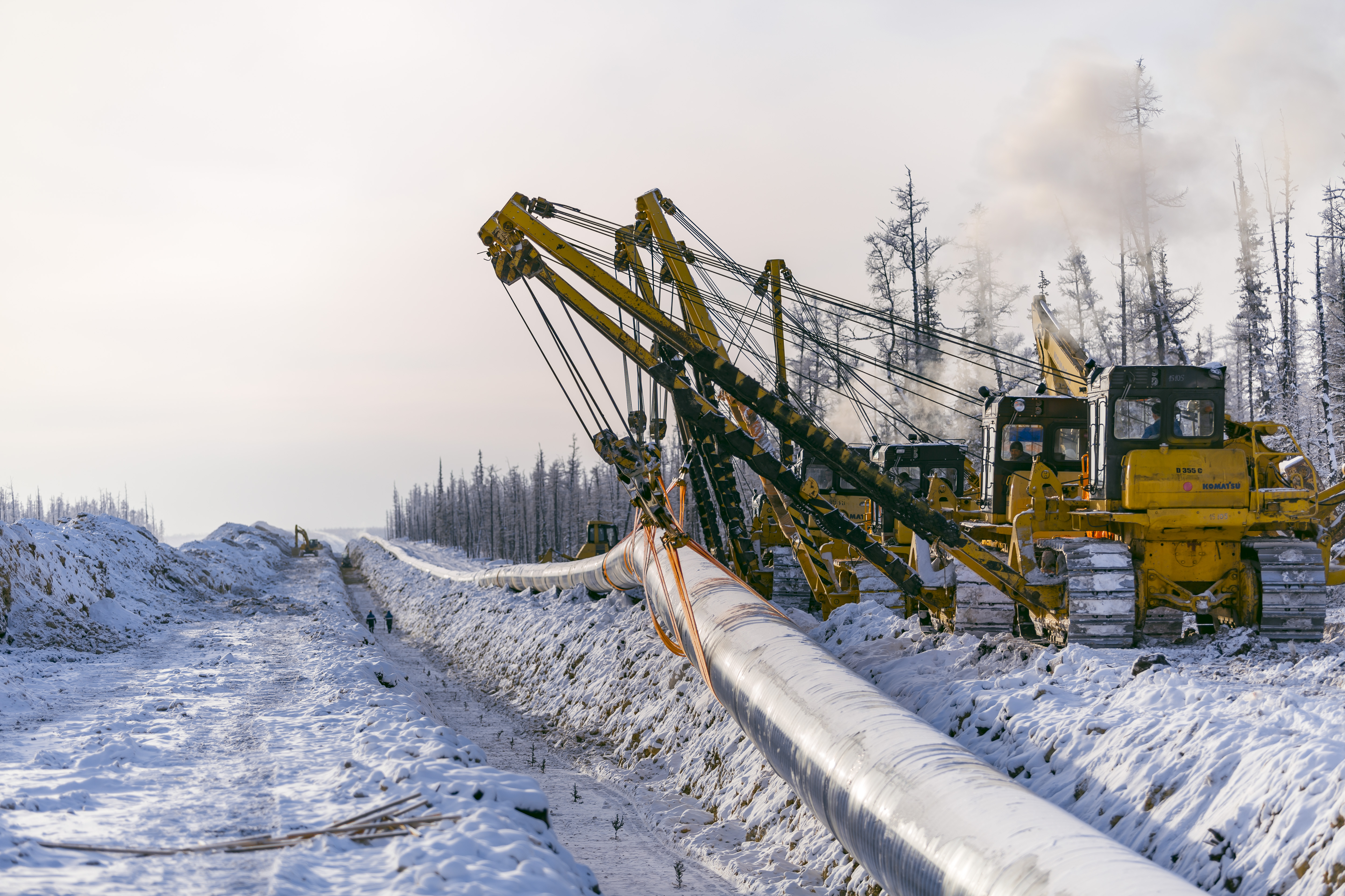 Nga - Trung Quốc đang xúc tiến dự án đường ống dẫn khí đốt Sức mạnh Siberia 2. Ảnh: Gazprom