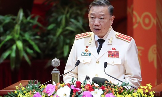 Đại tướng Tô Lâm - Ủy viên Bộ Chính trị, Bộ trưởng Bộ Công an - được giới thiệu để bầu làm Chủ tịch nước. Ảnh: TTXVN