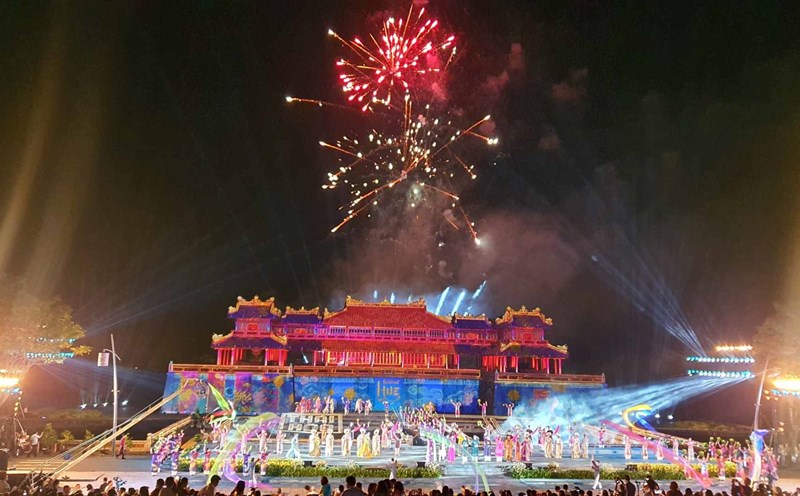 Hình ảnh tại đêm Khai mạc Tuần lễ Festival Huế 2022. Ảnh: Phúc Đạt.
