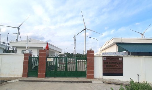 Nhà điều hành của dự án Nhà máy điện gió Hướng Linh 3. Ảnh: Hưng Thơ