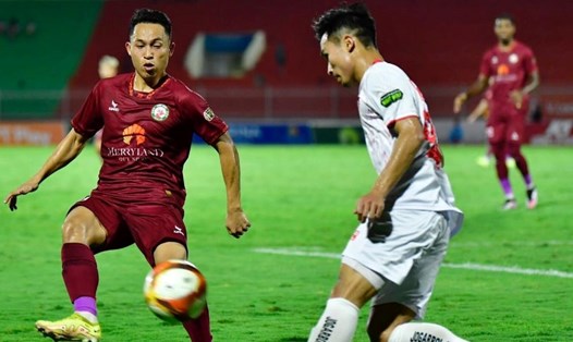 Bình Định cầm hòa Hải Phòng với tỉ số 1-1 ở vòng 19 V.League 2023-2024. Ảnh: Bình Định FC