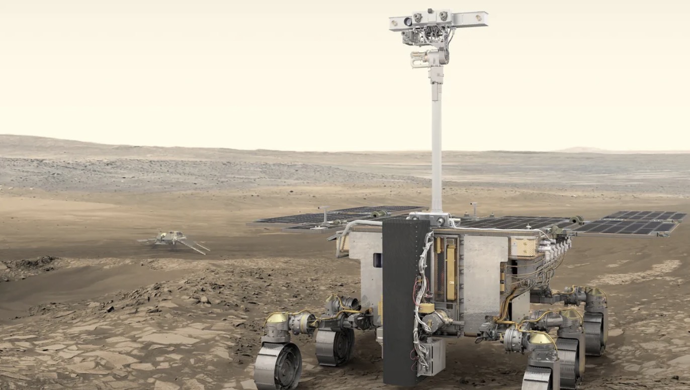 Mô phỏng tàu thám hiểm sao Hỏa ExoMars Rosalind Franklin. Ảnh: ESA
