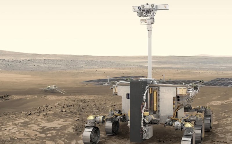 Mô phỏng tàu thám hiểm sao Hỏa ExoMars Rosalind Franklin. Ảnh: ESA