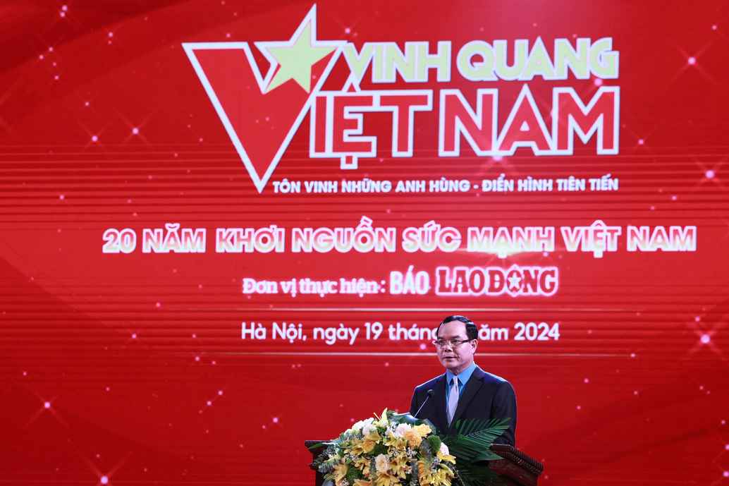 Chủ tịch Tổng Liên đoàn Lao động Việt Nam Nguyễn Đình Khang. Ảnh: Tất Thảo
