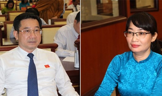 Ông Dương Ngọc Hải và bà Trần Thị Diệu Thúy làm Phó Chủ tịch UBND TPHCM.  Ảnh: Thành Nhân