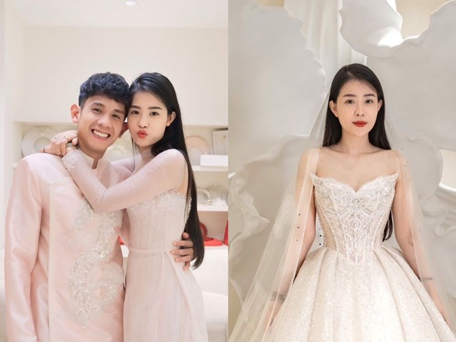 Ngày cưới của hậu vệ Nguyễn Phong Hồng Duy và thạc sĩ - con gái tổng giám đốc ngành cao su