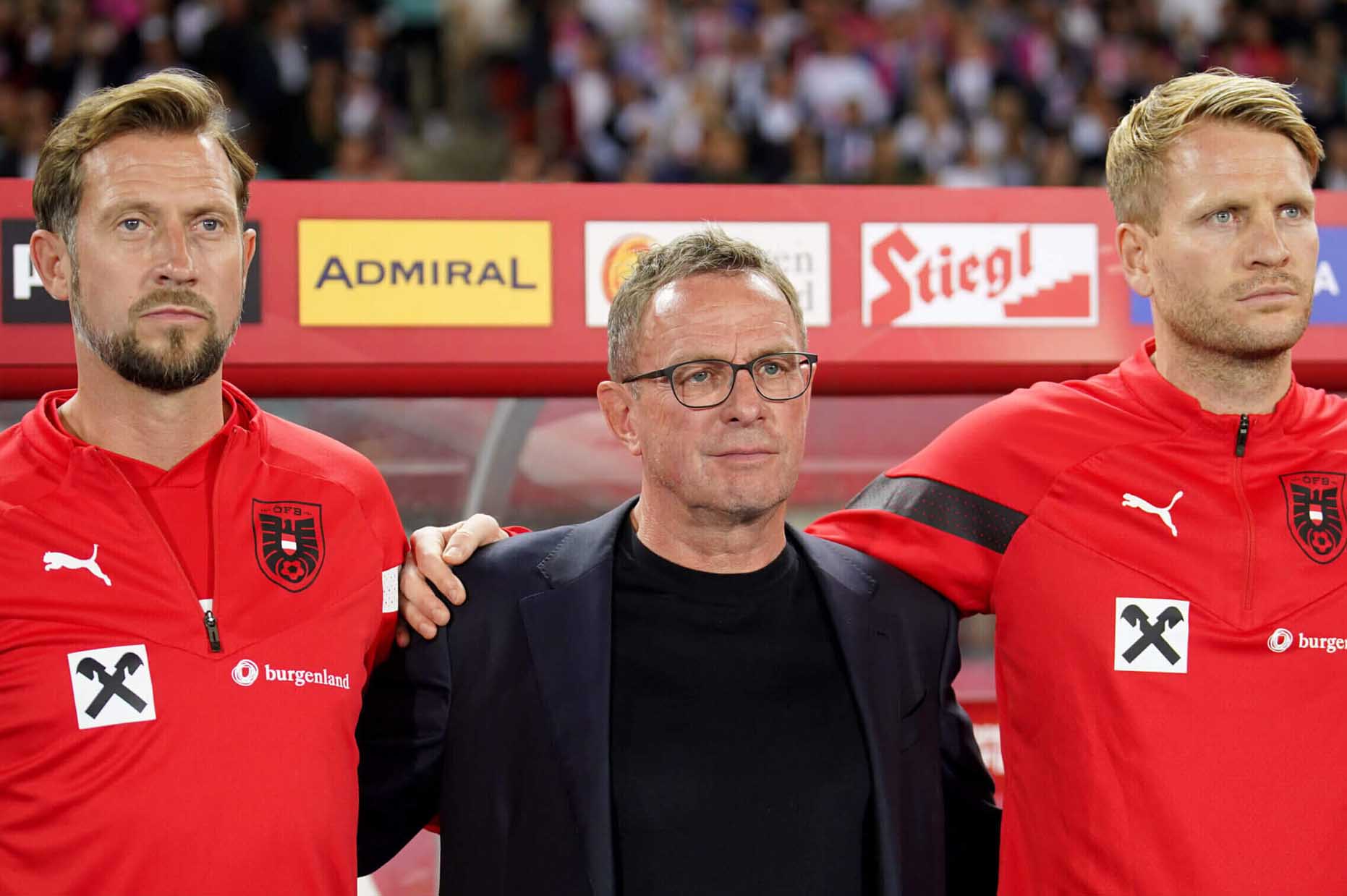 Ralf Rangnick đang có một công việc tốt tại đội tuyển Áo và muốn ổn định nó khi đã 65 tuổi. Ảnh: The Athletic