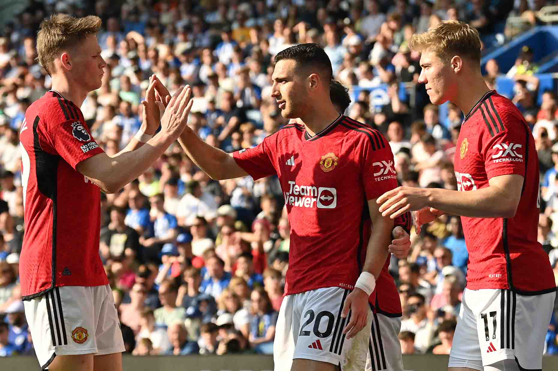 Man United đã hạ màn mùa giải bằng chiến thắng trước Brighton. Ảnh: AFP