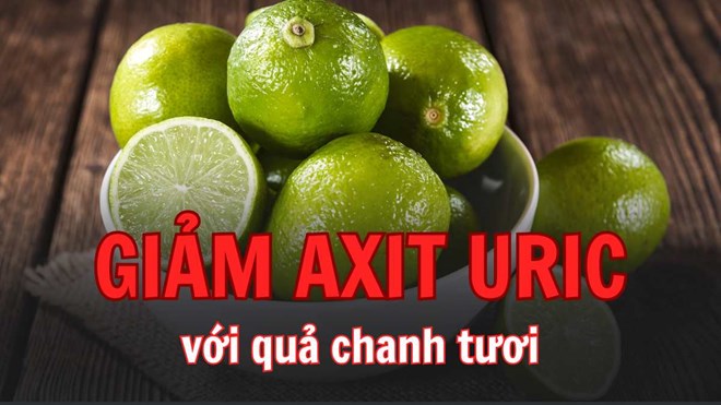 Cách kiểm soát axit uric an toàn với chanh tươi