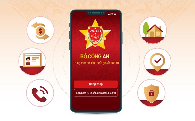 Ứng dụng VNeID do Bộ Công an chủ trì xây dựng. Ảnh: C06
