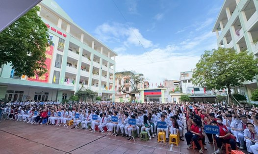 Trường THCS Trọng Điểm có chất lượng giáo dục, đào tạo trong top đầu ở Quảng Ninh. Ảnh: Trường THCS Trọng Điểm