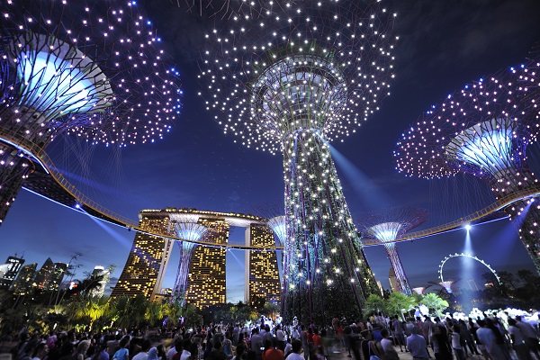 cây phát sáng tại Gardens by the Bay. Ảnh: Khánh Huy