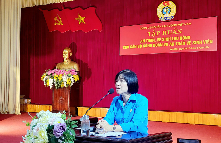 Bà Hồ Thị Kim Ngân - Phó Trưởng ban Quan hệ lao động - Tổng LĐLĐ Việt Nam. Ảnh: Duy Dũng