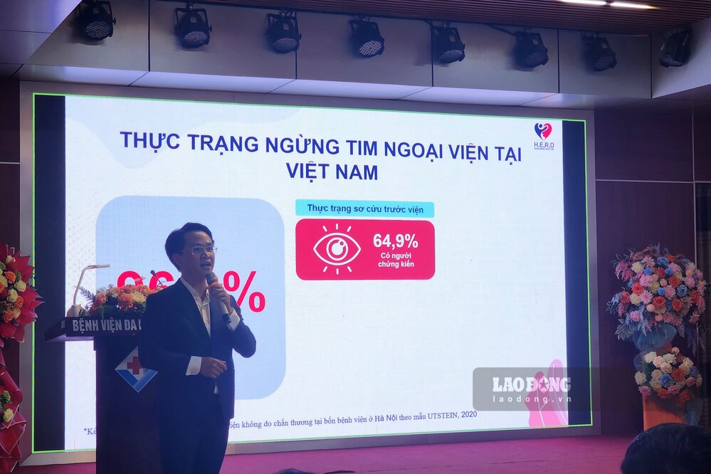 Giám đốc Viện IMT Nguyễn Văn Công chia sẻ thông tin dự án. Ảnh: Tô Công.