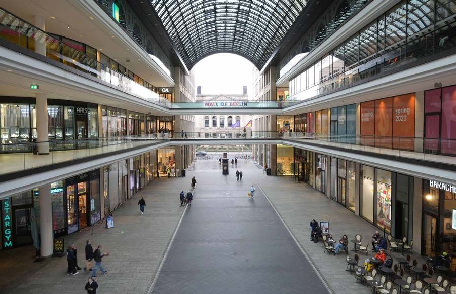 Trung tâm thương mại Berlin, Đức. Ảnh: Xinhua