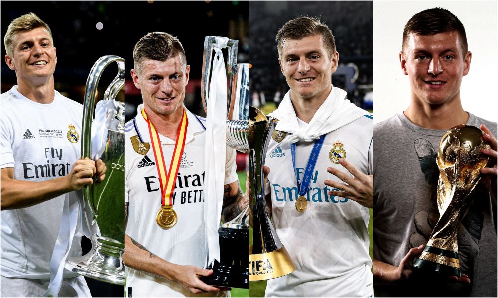 Cùng Real Madrid, Bayern Munich và đội tuyển Đức, Kroos giành nhiều danh hiệu lớn trong sự nghiệp. Ảnh: Real Madrid CF