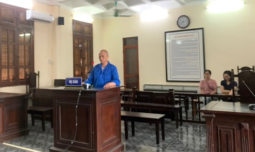 Bị cáo Trần Văn Giang trong phiên tòa xét xử. Ảnh: Viện Kiểm sát nhân dân tỉnh Hải Dương