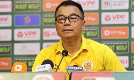 Huấn luyện viên Trần Tiến Đại của câu lạc bộ Công an Hà Nội. Ảnh: Thanh Vũ