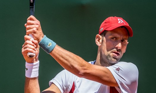 Novak Djokovic gặp Yannick Hanfmann tại vòng 2 giải quần vợt Geneva Open ở Thụy Sĩ. Ảnh: Eurosport
