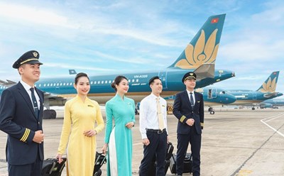 Hãng hàng không Vietnam Airlines mở nhiều đường bay mới. Ảnh: Vietnam Airlines