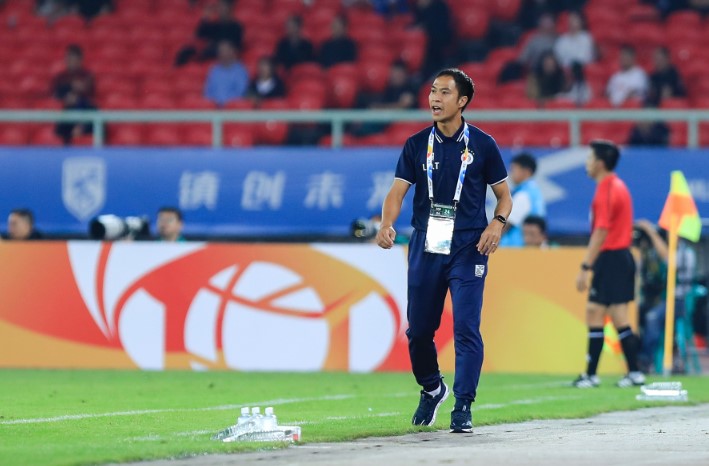 Ông Lê Đức Tuấn đang đảm nhiệm trợ lý huấn luyện viên trưởng tại câu lạc bộ Hà Nội. Ảnh: Hà Nội FC