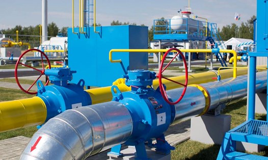 Đường ống dẫn khí của Gazprom. Ảnh: Gazprom