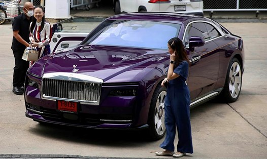 Xe điện Rolls-Royce Spectre hơn 20 tỉ đồng của Madam Pang. Ảnh: Autolife Thailand