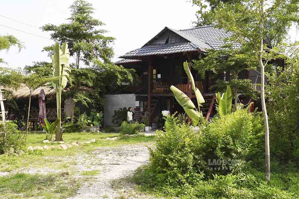 Homestay nhà sàn của bà Cà Thị Dương, bản Pa Pe, phường Nam Thanh, TP Điện Biên Phủ vắng vóng khách. Ảnh: Thanh Bình