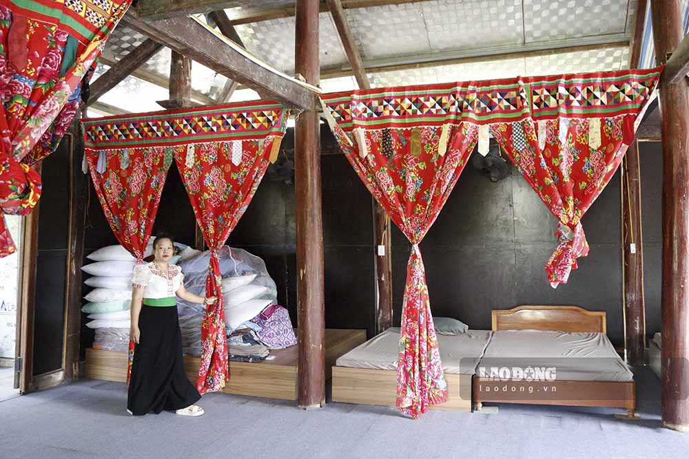 Do lượng khách du lịch giảm sau kỳ nghỉ lễ, nhiều homestay ở Điện Biên chuyển hướng sang mô hình kinh doanh mới tập trung vào ẩm thực dân tộc và trải nghiệm văn hóa địa phương. Ảnh: Quang Đạt