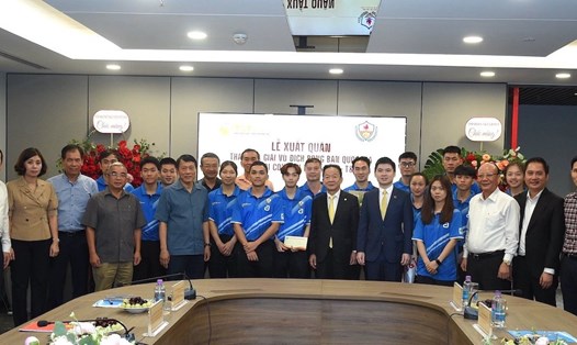 Đội bóng bàn CAND-T&T xuất quân tham dự giải vô địch quốc gia 2024. Ảnh: Linh Nguyên