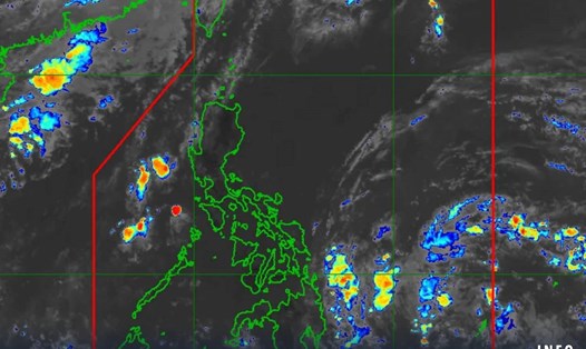Vùng áp thấp dự kiến mạnh lên thành áp thấp nhiệt đới vào sáng 24.5.2024. Ảnh: PASAGA