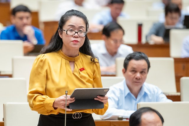 Đại biểu Quốc hội Dương Minh Ánh (đoàn đại biểu Quốc hội Hà Nội). Ảnh: Quochoi.vn