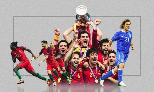 Tây Ban Nha vô địch EURO 2012 và Bồ Đào Nha vô địch EURO 2016. Ảnh: Opta Analyst
