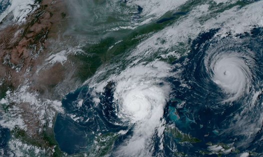 Dự báo mùa bão Đại Tây Dương hung dữ nhất trong lịch sử dự báo của NOAA. Ảnh: NOAA 