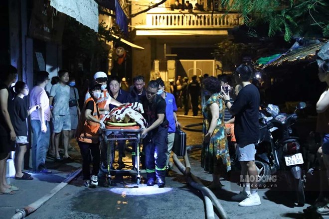 Vụ cháy tại một chung cư mini ở quận Thanh Xuân, Hà Nội, ngày 12.9.2023  khiến 56 người thương vong. Ảnh: Tô Thế
