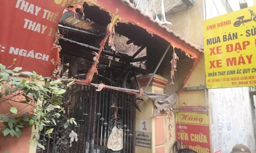 Địa điểm xảy ra vụ cháy làm 14 người tử vong tại Trung Kính. Ảnh: Minh Hạnh