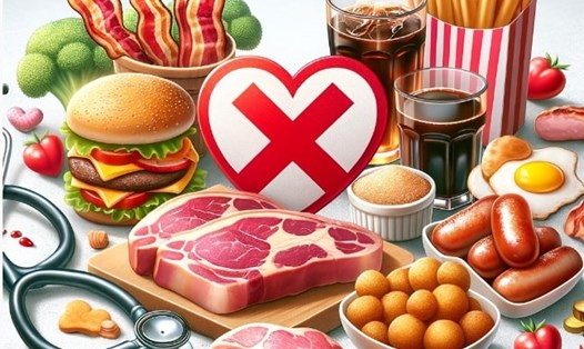 Tránh xa các loại thực phẩm sau để giảm cholesterol và bảo vệ sức khỏe tim mạch. Ảnh minh họa