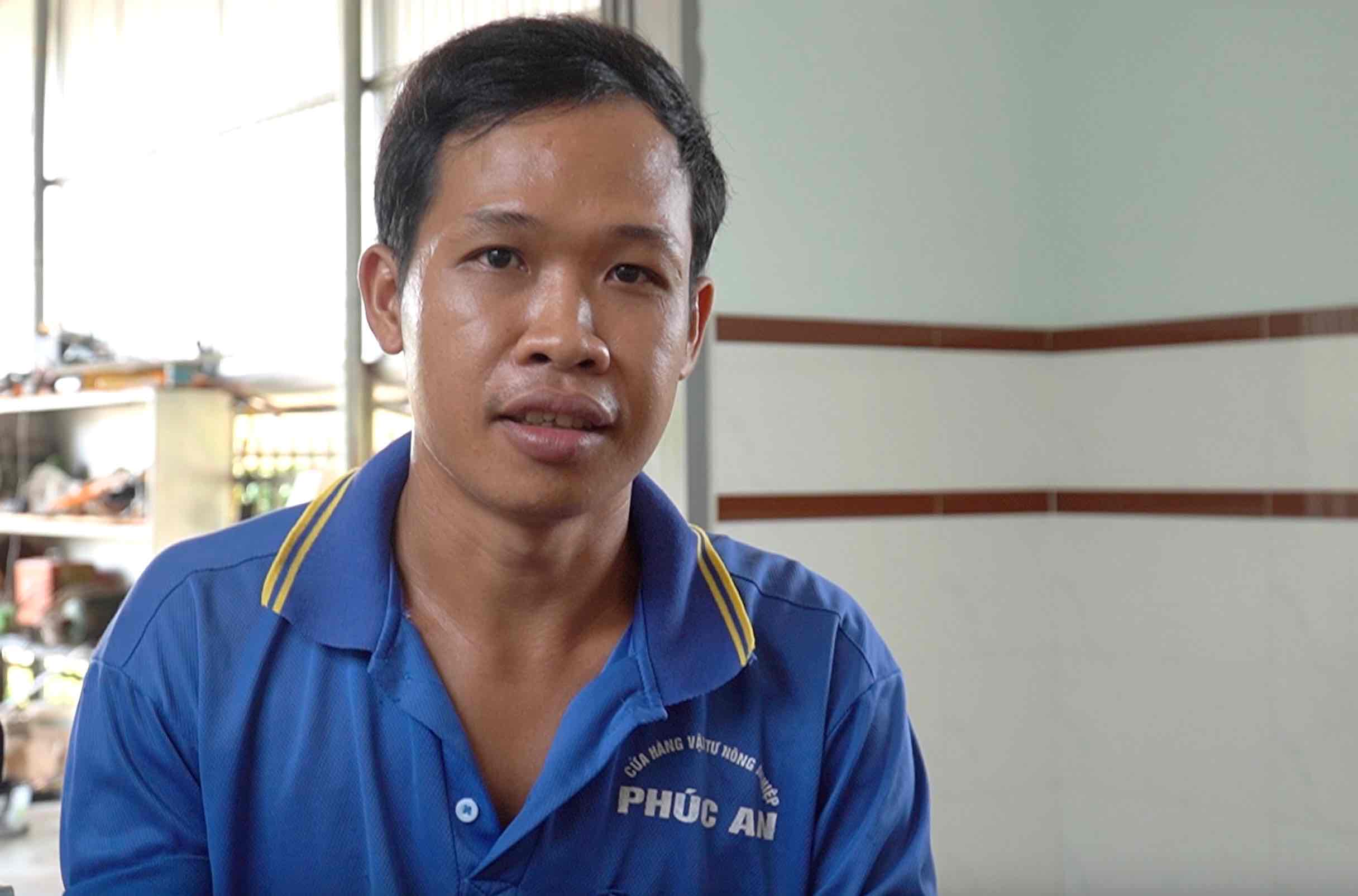 Anh Võ Lê Đức Nguyên (31 tuổi), người dân ngụ tại ấp 2, xã Tà Lài, huyện Tân Phú. Ảnh: HAC