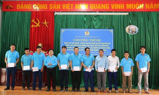 LĐLĐ huyện Mường La tổ chức các hoạt động hưởng ứng Tháng công nhân năm 2024. Ảnh: Minh Nguyễn.