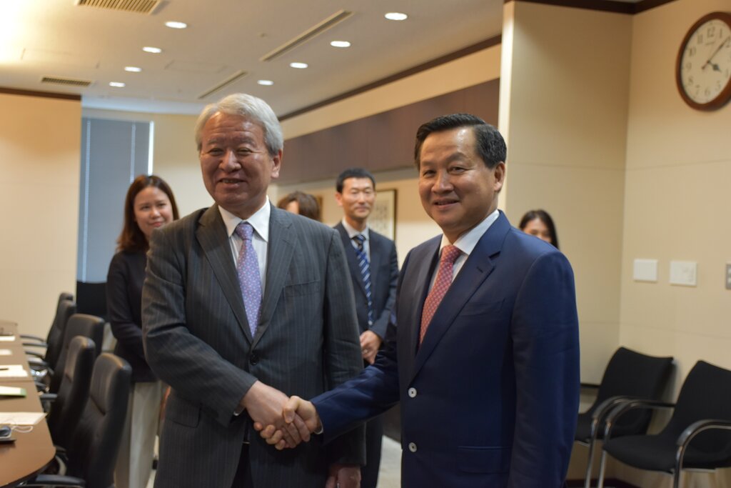 Chủ tịch JICA bày tỏ vui mừng về kết quả hợp tác ODA giữa hai nước trong năm 2023 với kim ngạch vay đạt 100 tỉ yên. Ảnh: Bộ Ngoại giao 