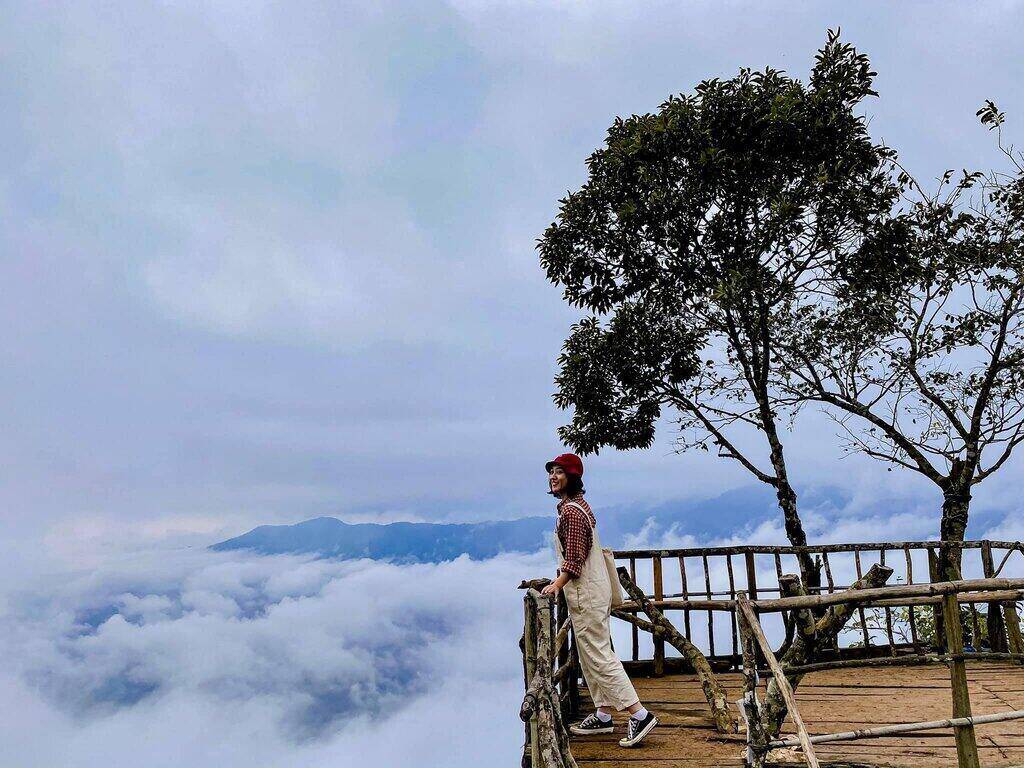 Biển mây trắng muốt. Ảnh: Thu Huong Nguyen