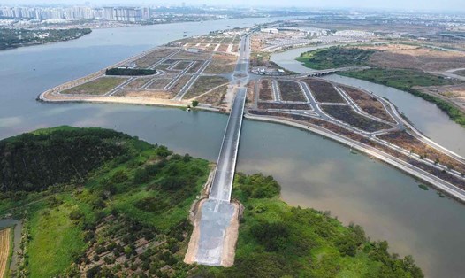 Dự án cầu Vàm Cái Sứt có tổng mức đầu tư hơn 387 tỉ đồng kết nối TP Biên Hòa vào cao tốc TPHCM - Long Thành - Dầu Giây. Ảnh: HAC