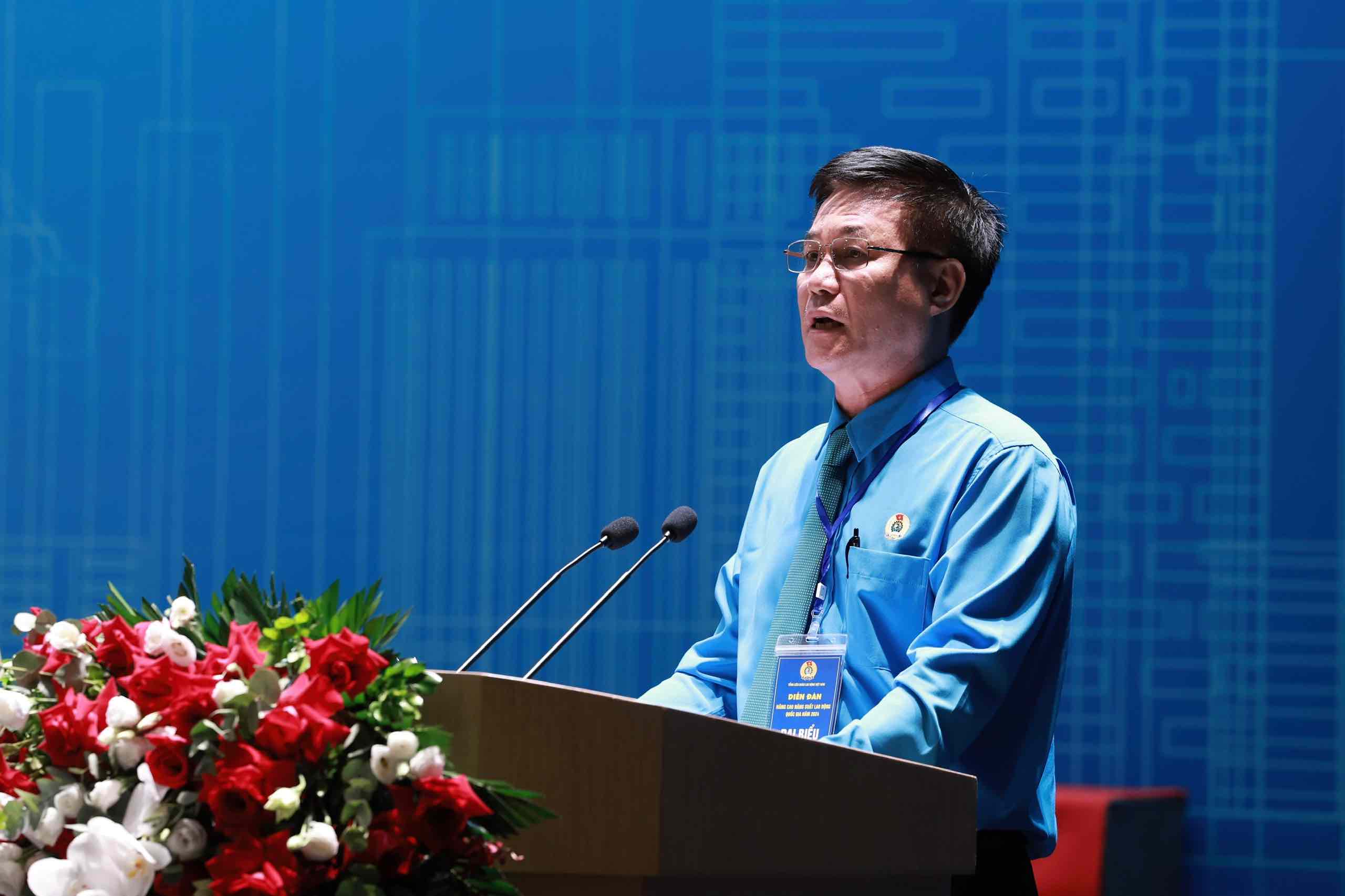 Ông Đặng Tuấn Tú - Chủ tịch công đoàn cơ sở Công ty Changshin Việt Nam. Ảnh: Hải Nguyễn