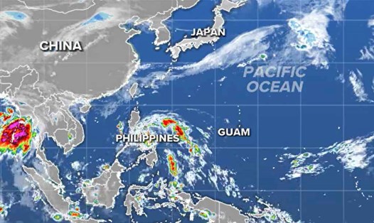 Áp thấp nhiệt đới Aghon dự kiến mạnh lên thành bão. Ảnh: PASAGA