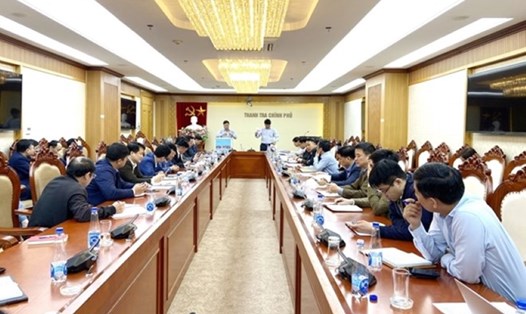Hình ảnh trong một buổi bốc thăm lựa chọn người được xác minh tài sản, thu nhập của Thanh tra Chính phủ năm 2023. Ảnh: Chinhphu.vn
