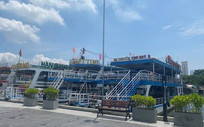 Đà Nẵng tạm dừng cảng sông Hàn để phục vụ cho lễ hội pháo hoa năm 2024. Ảnh: Sở Giao thông vận tải TP Đà Nẵng