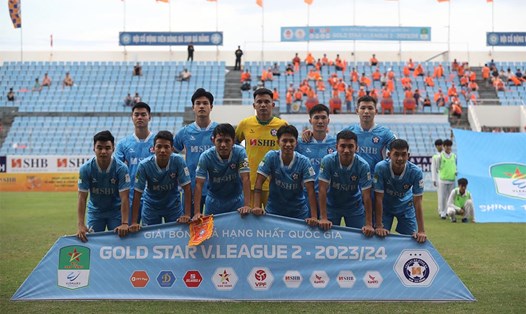 Câu lạc bộ SHB Đà Nẵng tại giải hạng Nhất Quốc gia 2023-2024. Ảnh: VPF 